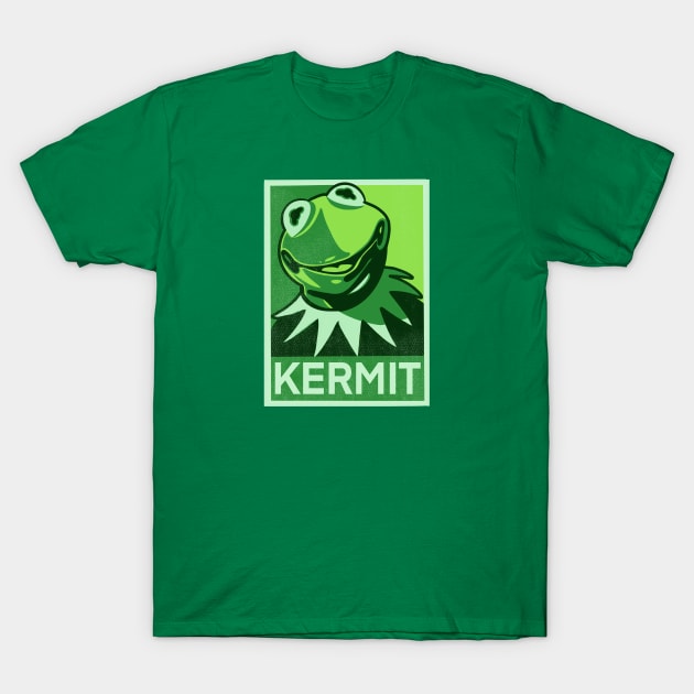 Green kermit T-Shirt by MustGoon